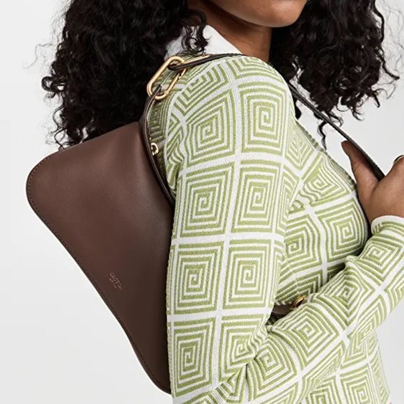 Gorgeous Oroton Sydney AU Dark Chocolate Leather North Shoulder Bag NWT - Picture 4 of 8